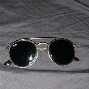 Ray-Band Round Double Bridge Sunglasses